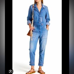 Veronica Beard Jeans Oaklyn Denim Jumpsuit